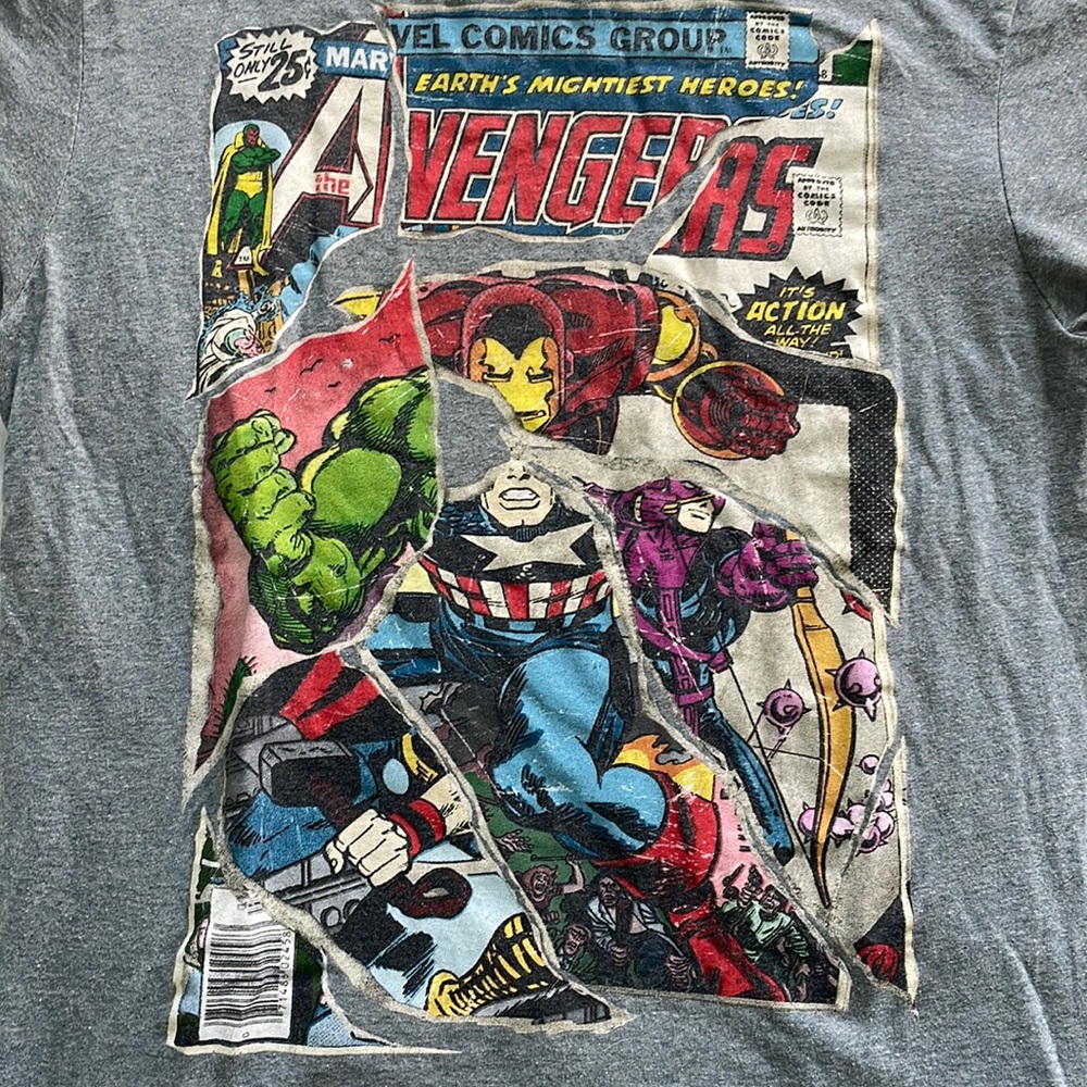 Avengers marvel comic shirt